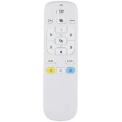 Ventilatore Soffitto con Luce Dimmerabile Nero Effetto Legno Telecomando