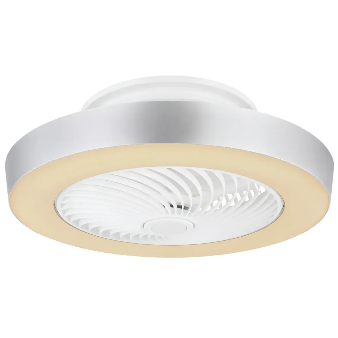 Ventilatore Soffitto con Luce LED Dimmerabile Bianco Grigio Telecomando