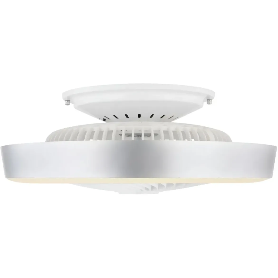 Ventilatore Soffitto con Luce LED Dimmerabile Bianco Grigio Telecomando