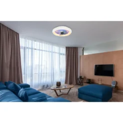 Ventilatore Soffitto con Luce Notturna CCT Telecomando Dimmer Bianco