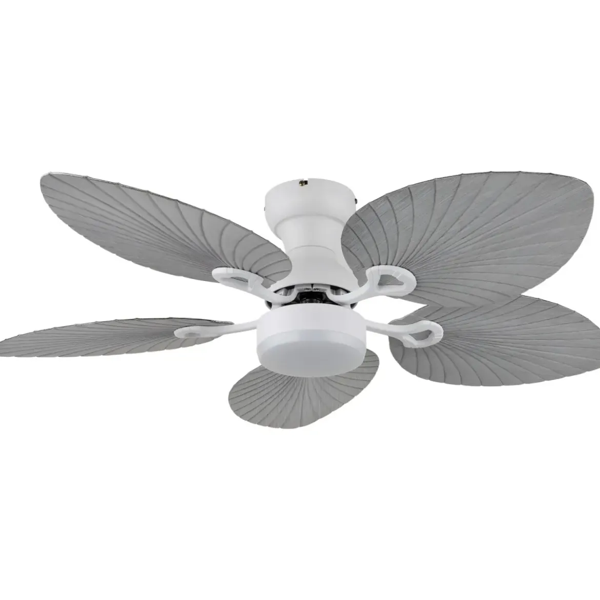 Ventilatore Soffitto con Luce Regolabile Bianco Grigio 22W Telecomando