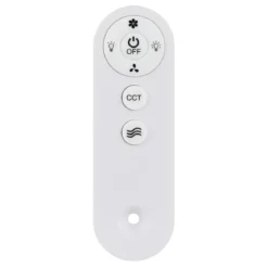 Ventilatore Soffitto con Luce CCT Regolabile Nero 5 Pale Effetto Legno