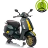 Vespa Sprint Elettrica per Bambini 12V Verde Luci LED Moto Scooter
