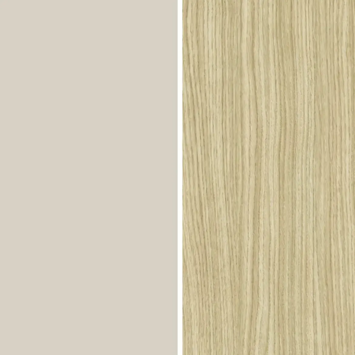 Vetrina Mobile da Soggiorno 3 Ante Beige Rovere Vetro Moderna 5 Ripiani