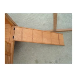 Voliera Gabbia Pollaio Casetta in Legno 3-4 Galline per Polli Volatili Quaglie