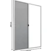 Zanzariera a Rullo Laterale per Porta Bianco 150x250 Riducibile