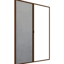 Zanzariera a Rullo Laterale per Porta Marrone 150x250 Riducibile