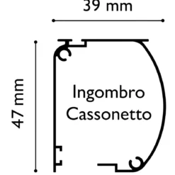 Zanzariera a Rullo Laterale per Porta Avorio 150x250 Riducibile
