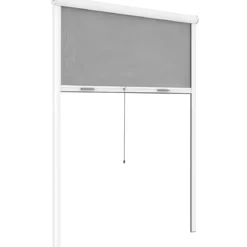Zanzariera a Rullo Verticale 100x160 Riducibile in Alluminio Bianco