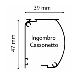 Zanzariera a Rullo Verticale 100x160 Riducibile in Alluminio Bianco