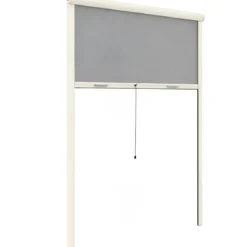 Zanzariera a Rullo Verticale 140x160 Riducibile in Alluminio Avorio