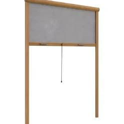 Zanzariera a Rullo Verticale 60x150 Riducibile in Alluminio Bronzo