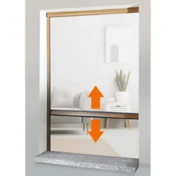 Zanzariera a Rullo Verticale 80x160 Riducibile in Alluminio Bronzo
