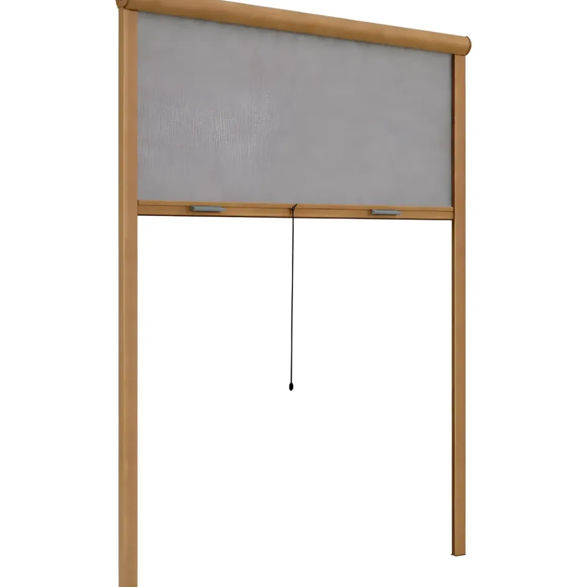 Zanzariera a Rullo Verticale 80x160 Riducibile in Alluminio Bronzo