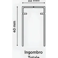Zanzariera Plissettata Laterale Bianco Guida Bassa Porta 105x240