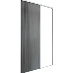 Zanzariera Plissettata Laterale Bianco Guida Bassa Porta 120X240